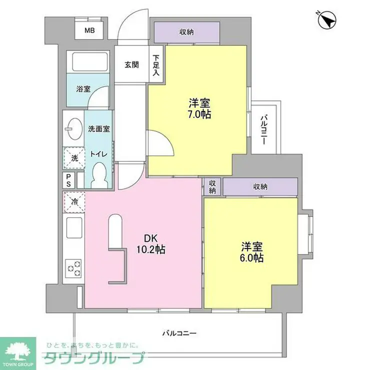 プロスペクト西巣鴨 7階階 間取り