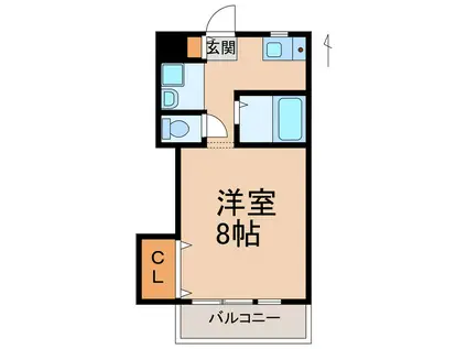 ル・ロアヴェールOGAWA(1K/2階)の間取り写真