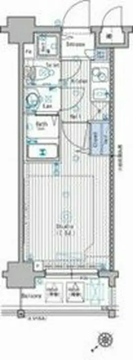 グランド・ガーラ池袋 4階階 間取り