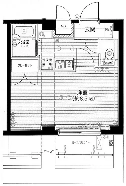 メインステージ不動前 8階階 間取り