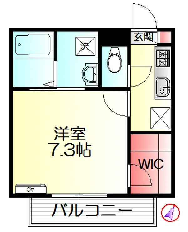 ベレオ淵野辺 2階階 間取り