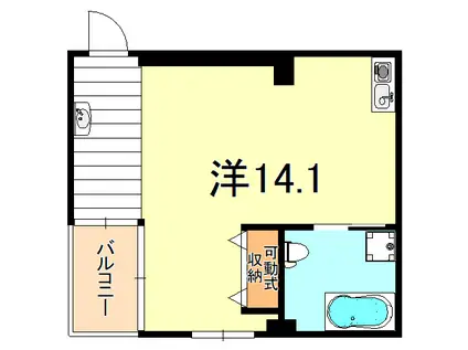 OAZO芦屋上宮川町(ワンルーム/3階)の間取り写真