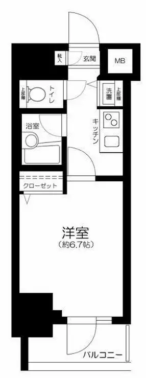 ガーラ・グランディ川崎 8階階 間取り