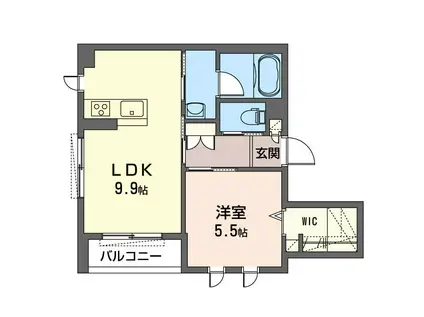 メゾン ド ノワ(1LDK/3階)の間取り写真