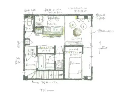 武井ハウス(1LDK/2階)の間取り写真