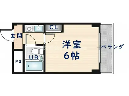 サンライフ近大(1K/3階)の間取り写真