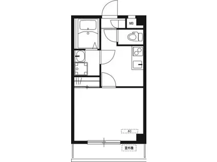 リブリ・西横浜(1K/3階)の間取り写真