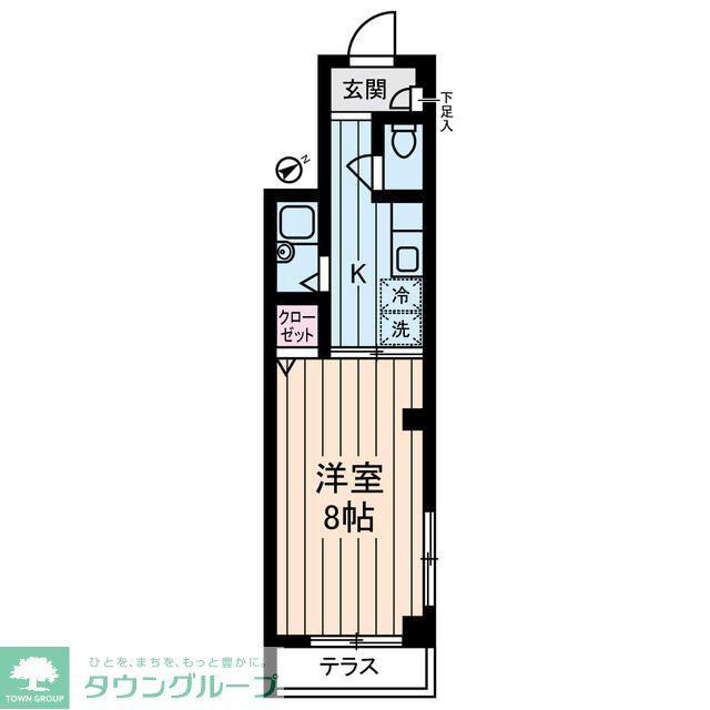 RIKIパレス(1K/1階)の間取り写真