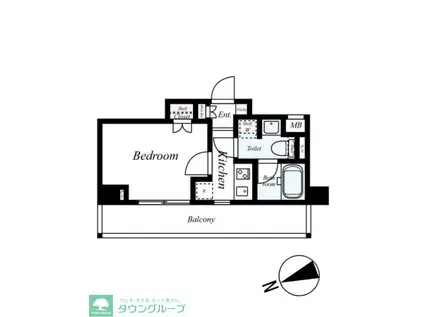 AZEST蒲田南(1K/4階)の間取り写真