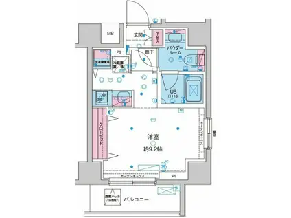 GENOVIA本蓮沼(ワンルーム/11階)の間取り写真