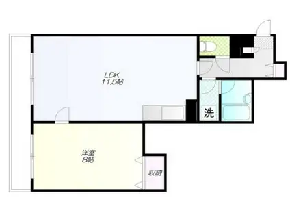 ラミューズ(1LDK/3階)の間取り写真