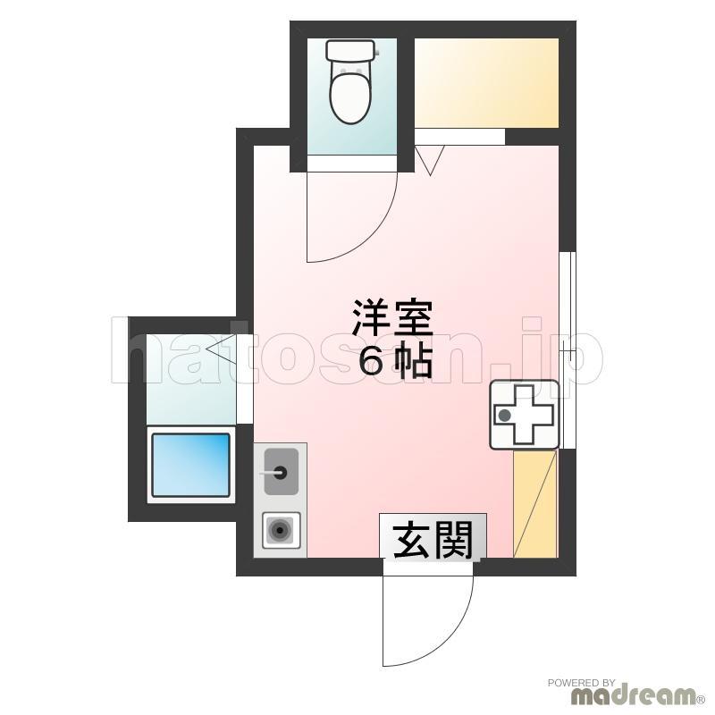 トノブール西荻(ワンルーム/2階)の間取り写真