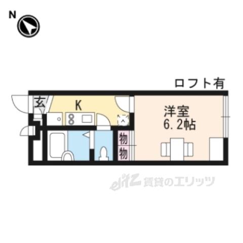 レオパレスアビデ宇尾町(1K/1階)の間取り写真