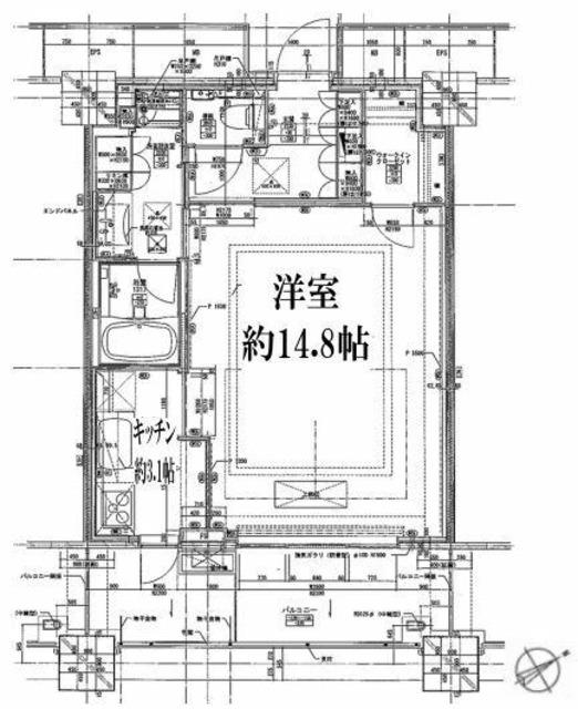OWL TOWER(1K/44階)の間取り写真