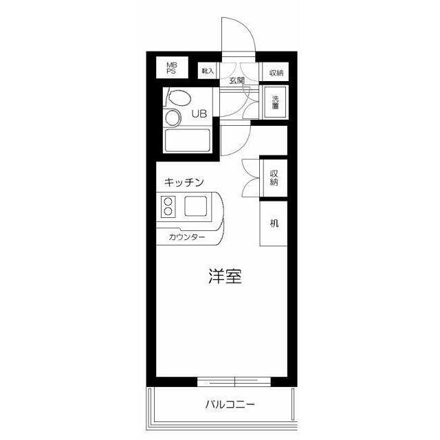ワコーレ田園調布(ワンルーム/2階)の間取り写真