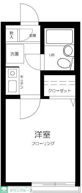 OZ壱番街(1K/1階)の間取り写真