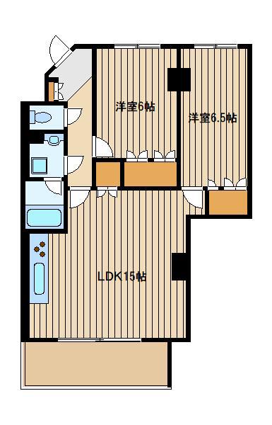 エヌエフプラザ(2LDK/7階)の間取り写真