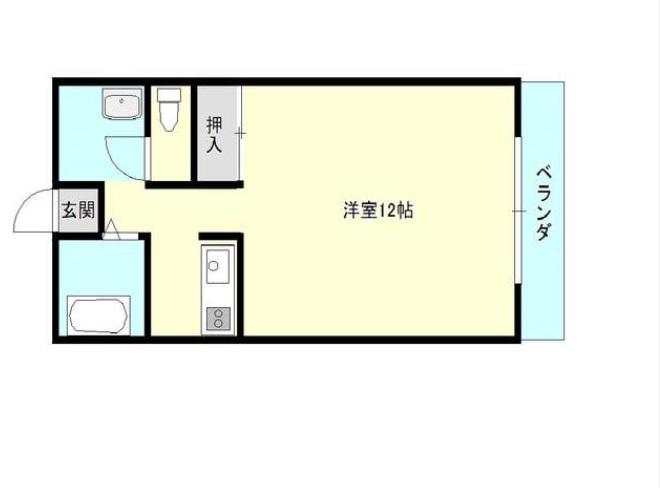 LIBERA90(ワンルーム/3階)の間取り写真