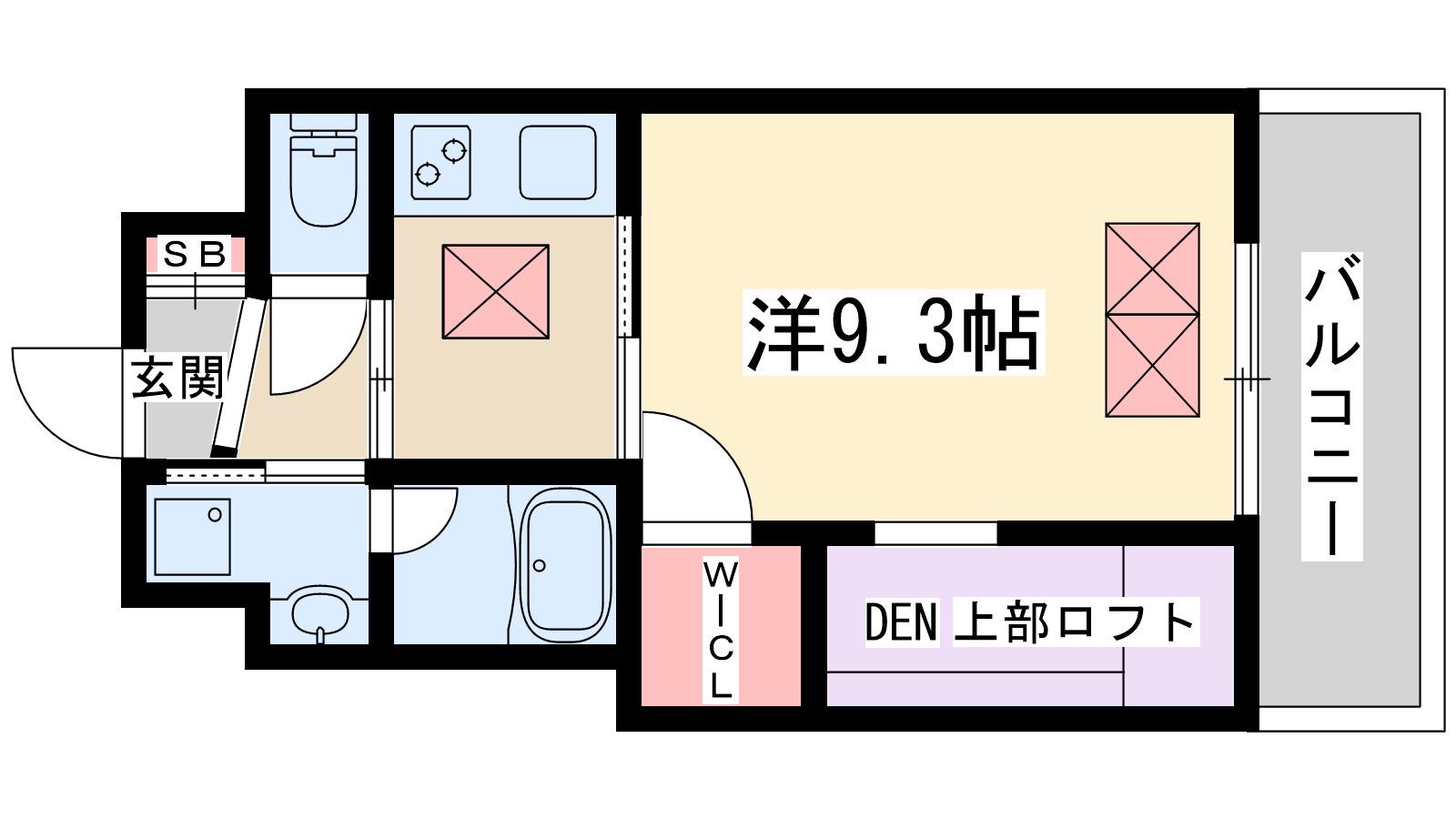 ドルチェヴィータ新大阪(1K/5階)の間取り写真