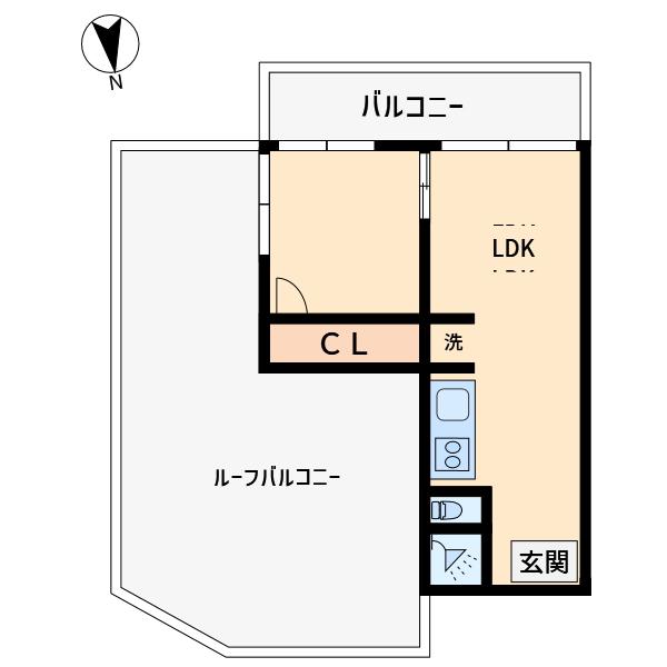 ホワイトコート井荻(1LDK/5階)の間取り写真