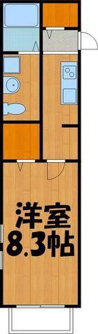 セレッソ(1K/1階)の間取り写真