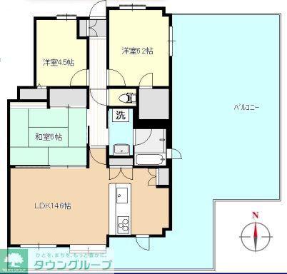 アドリーム川越(3LDK/12階)の間取り写真