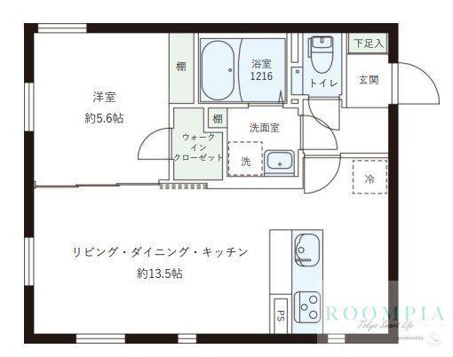 レピュア目黒本町レジデンス(1K/3階)の間取り写真