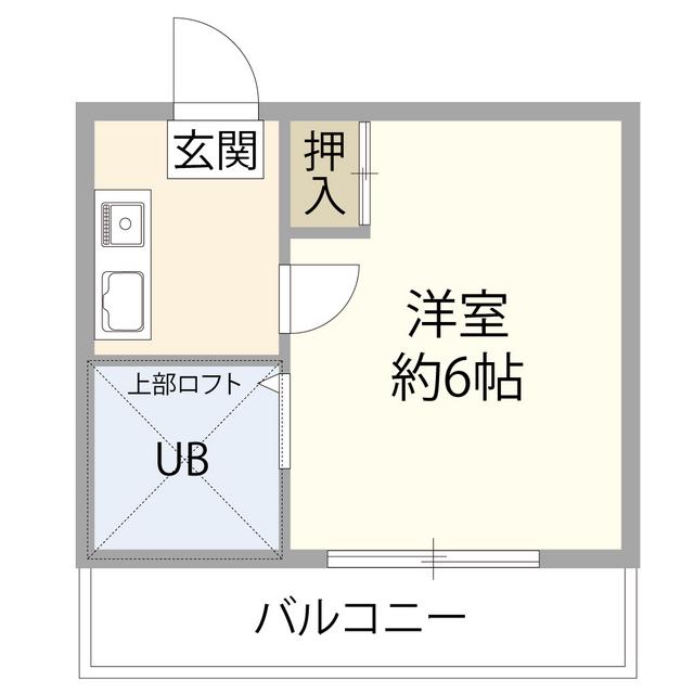 メゾン板橋(ワンルーム/1階)の間取り写真