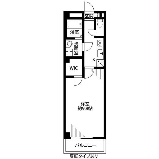 アンプルールフェール戸田公園(1K/3階)の間取り写真