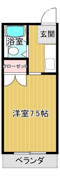 メゾン野江(ワンルーム/3階)の間取り写真