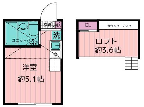 マイプラン高円寺南I(ワンルーム/2階)の間取り写真