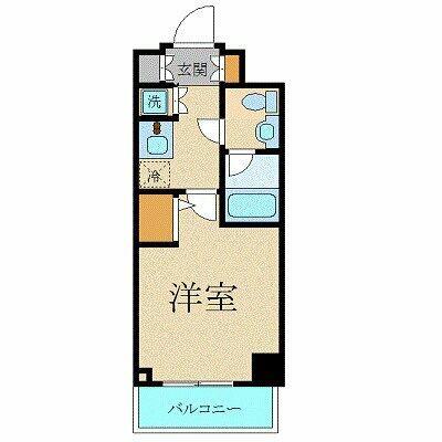 プレール・ドゥーク銀座イーストII(1K/3階)の間取り写真