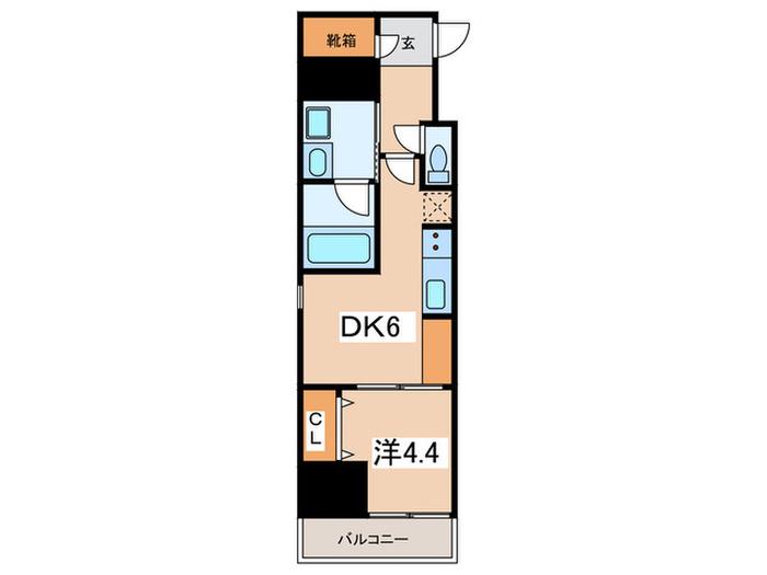 LIME RESIDENCE MACHIDA(1DK/3階)の間取り写真