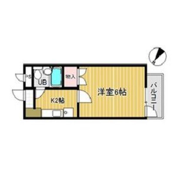 PLイースト南福岡(1K/1階)の間取り写真