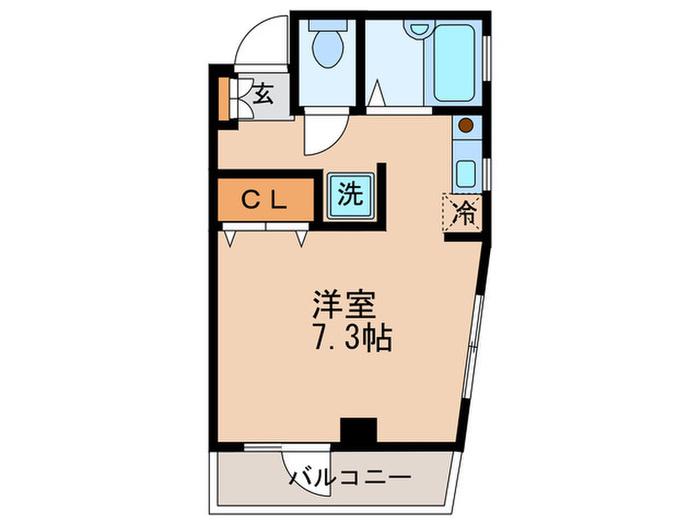 Dフラッツ643(ワンルーム/3階)の間取り写真