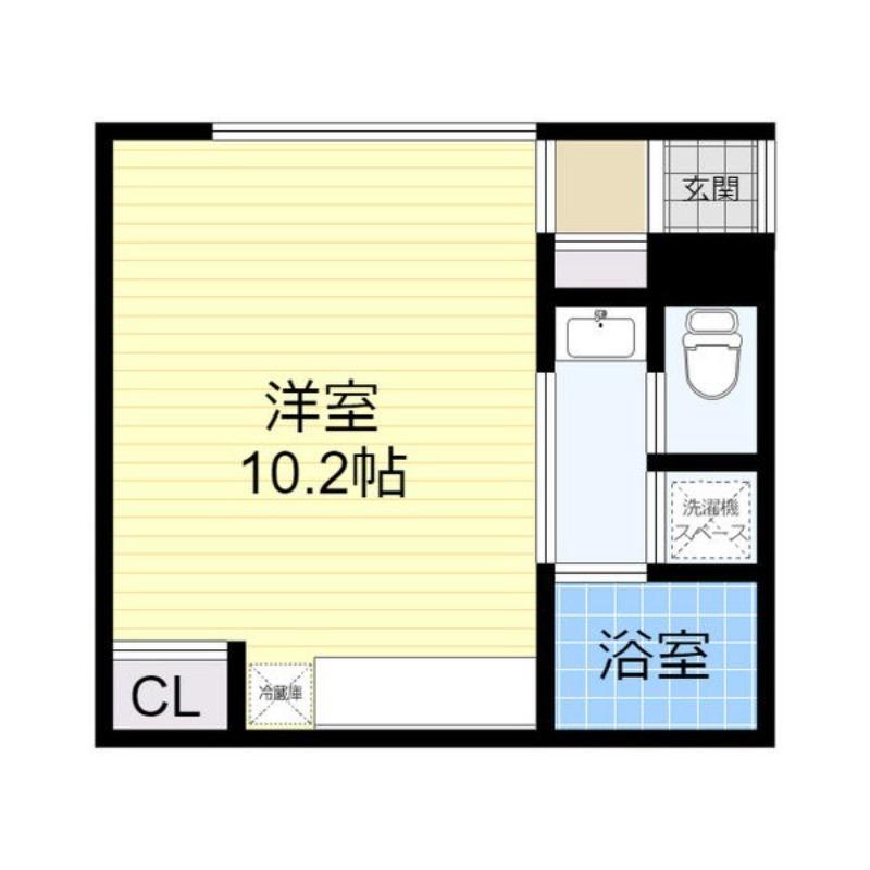 マイルーム澄川(ワンルーム/4階)の間取り写真