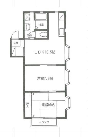 コンフォーツA棟(2LDK/2階)の間取り写真