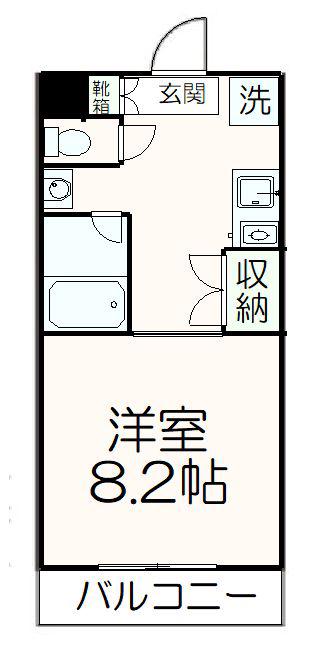 CS24 HORIGUCHI(1K/3階)の間取り写真