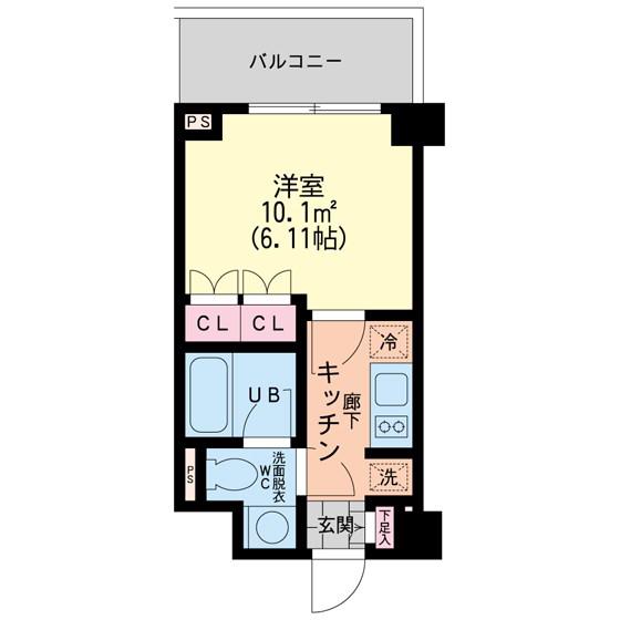 エスティメゾン新中野(1K/3階)の間取り写真