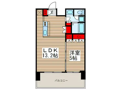 レジディア錦糸町(1LDK/9階)の間取り写真