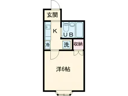 アビタシオンひぐちII(1K/3階)の間取り写真