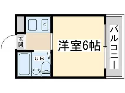 ジオナ柴島Ⅲ(ワンルーム/2階)の間取り写真
