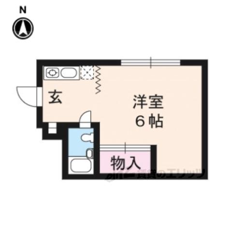 ハイツチェス(1K/2階)の間取り写真