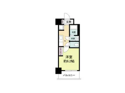 グラマシー心斎橋東(1K/3階)の間取り写真