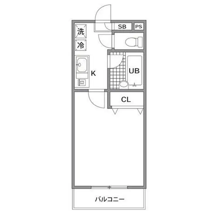 ベルデュール笹塚 2階階 間取り