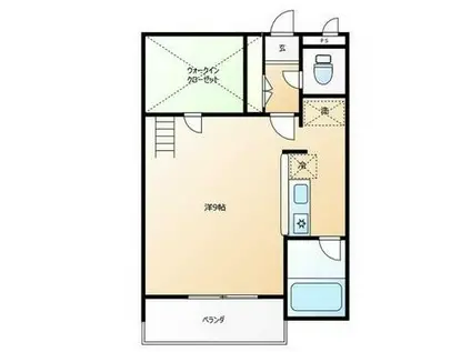 セザンヌ飯村 B(ワンルーム/1階)の間取り写真