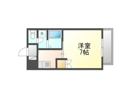 レジデンシア西町(1K/2階)の間取り写真