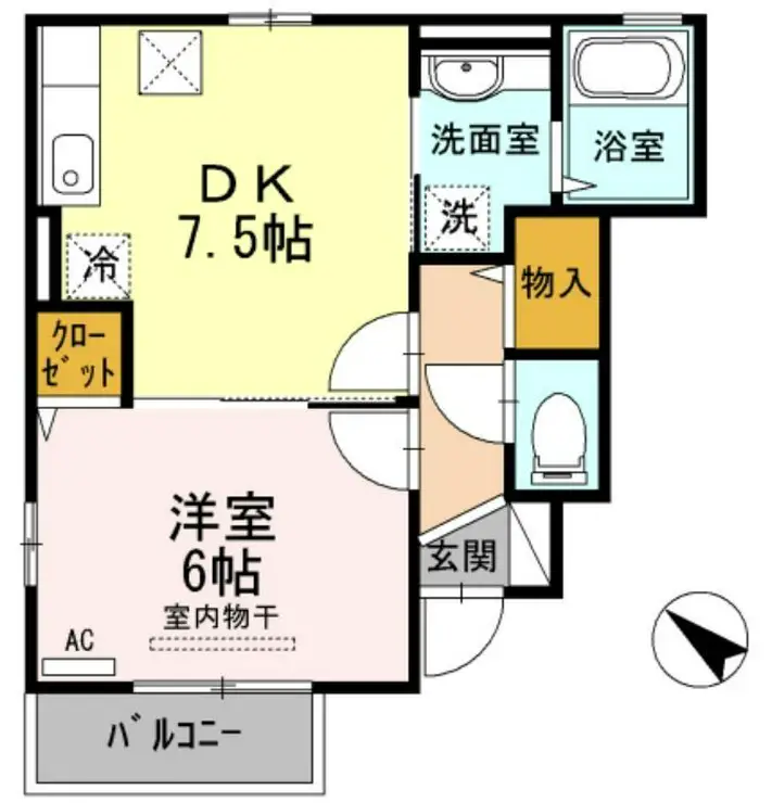 ビューコート 1階階 間取り