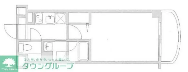 グリフィン新横浜・六番館 7階階 間取り