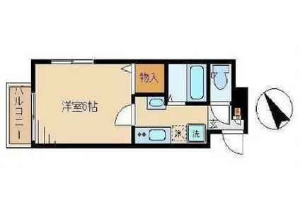 BRITISH PLUM(1K/2階)の間取り写真